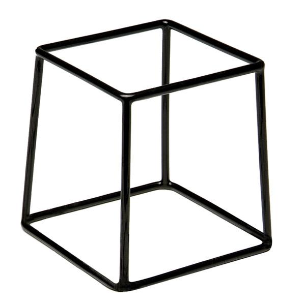 Подставка для фуршетных блюд 18*18 см, h=20 см. черная APS /1/12/