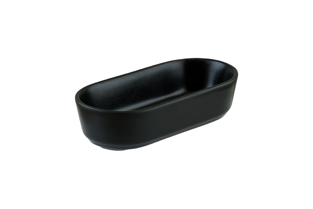 Салатник 155*80 мм. 265 мл. h=42 мм. Черный, форма НотНит Bonna /1/12/1728/