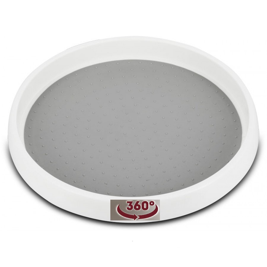 Поднос для подачи прорезиненный d=25 см. h=3,3 см. п/п, вращающийся /1/40/