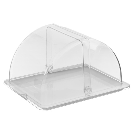 Крышка для гастроем.,подносов,корзин Roll-Top 1/2 32,5*26,5 см. h=18,5 см. поликарб, прозрачная GP/1/12/