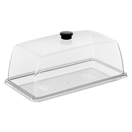Крышка для гастроем., подносов 1/3 33,5*19 см. h=12,5 см. поликарбонат, прозрачная GP /1/18/ 