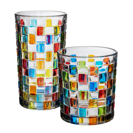 Олд Фэшн 260 мл. d=80 мм. h=89 мм. цветной Мозаик MGline /6/24/