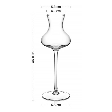 Рюмка для граппы 132 мл. d=42 мм. h=200 мм. хр.стекло MGline /6/24/ ВДОХНОВЕНИЕ