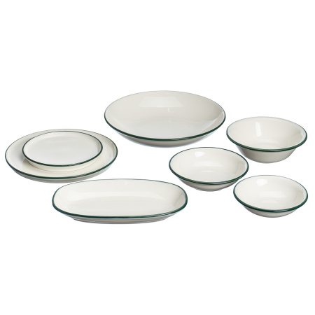 Блюдо овальное 240*140 мм. Линеа Зеленый, форма Гурмэ Bonna /1/12/828/