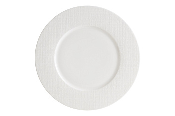 Тарелка d=240 мм. Белый Пэтч, форма Нит, тонкий край Bonna /1/6/972/