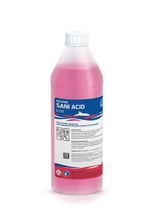 Средство моющее для сантехники и туалетов 0,75 л. кислотное очистка минерал. отложений ph 2 Sani Acid /1/12/