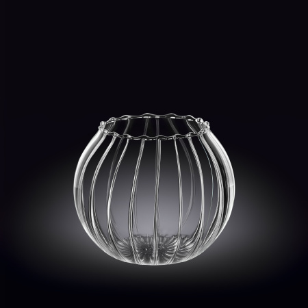 Ваза для цветов d=120 мм. h=100 мм. Термостекло Wilmax  /1/36/ АКЦИЯ